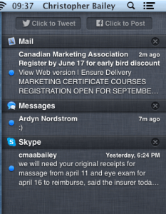 I find myself checking my Mac for notifications much more often now that I don't have a phone.