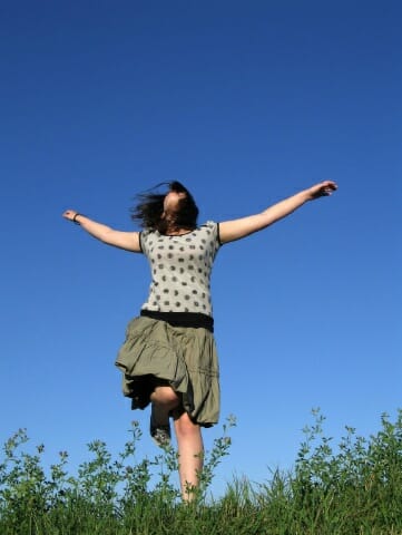 Yes, Dear Reader, you too can retire and then frolic in a field just like the lady pictured above!